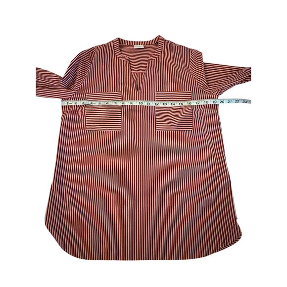 Cabi Women's Franklin Red White Blue Striped Blouse Size Small #5335 - Picture 5 of 9